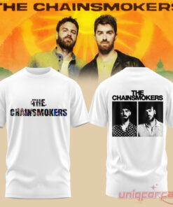 The Chainsmokers Tour 2026 Graphic Print T-Shirt White Colletion The Chainsmokers Tour 2026 Graphic Print T-Shirt White Colletion