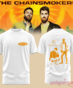 The Chainsmokers Tour 2026 Graphic Print T-Shirt White Colletion