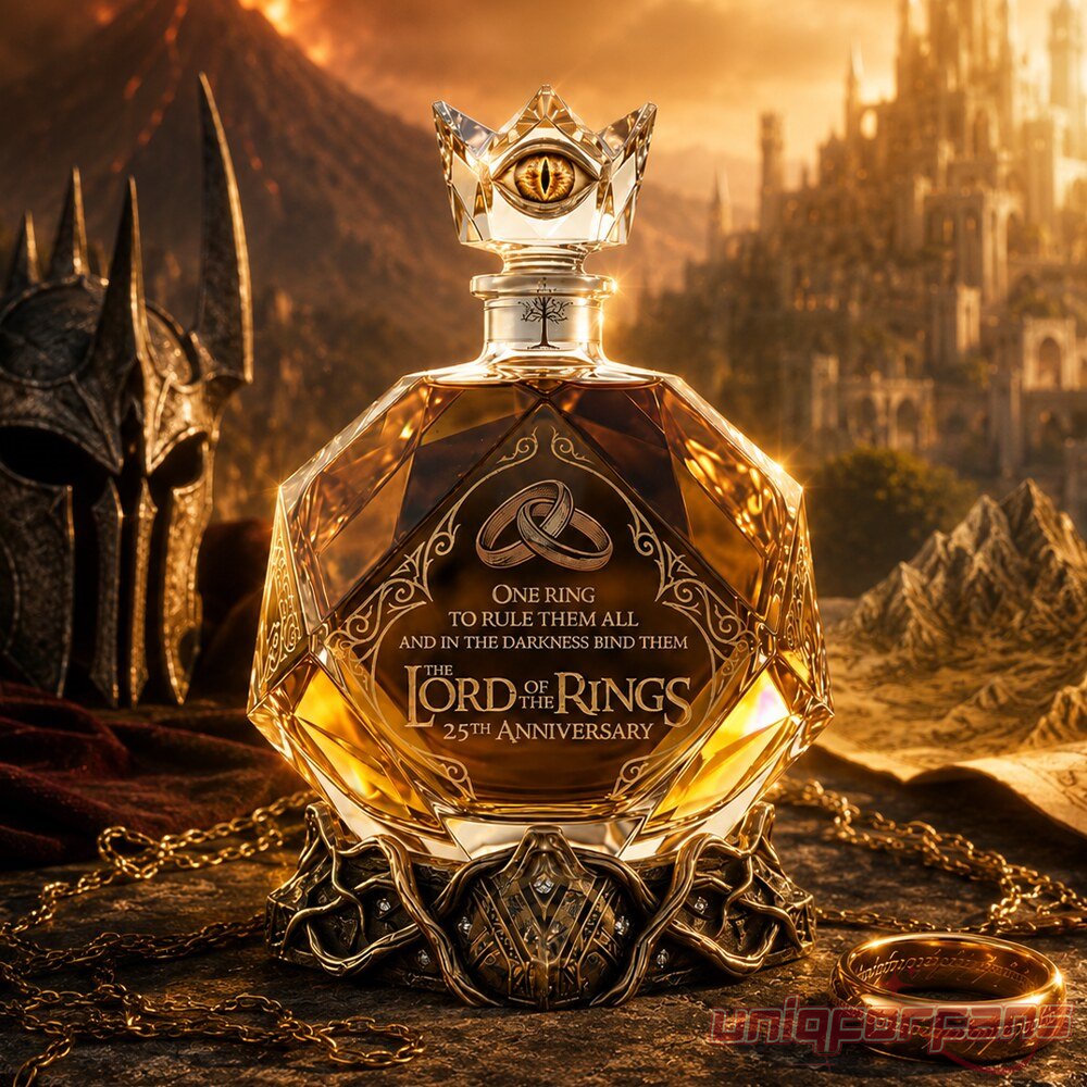 The Lord of the Rings 25th Anniversary One Ring Whiskey Bottle The Lord of the Rings 25th Anniversary One Ring Whiskey Bottle