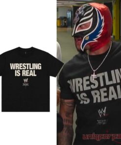 WWE Rey Mysterio “Wrestling Is Real” Graphic T-Shirt