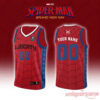 Womens Basketball x Spider-Man Custom Web Jersey 2026 New York Liberty edition featuring Liberty lettering and web pattern