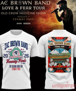 Zac Brown Band x Boston Red Sox Tour Shirt At Fenway Park Zac Brown Band x Boston Red Sox Tour Shirt At Fenway Park