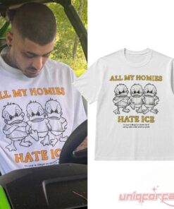 Zayn Malik All My Homies Hate ICE Ducks Graphic T-Shirt