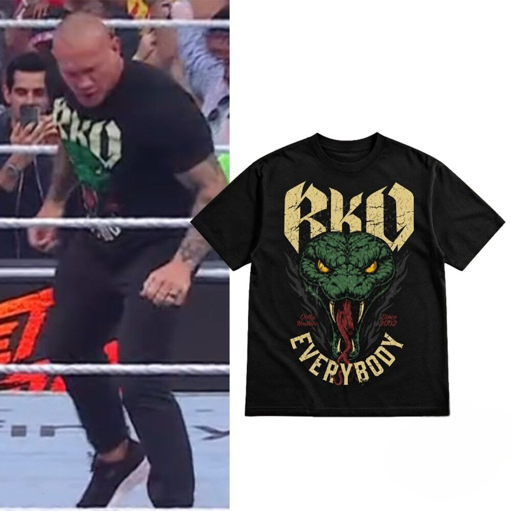 Randy Orton SummerSlam Green Viper RKO Graphic Tee Randy Orton SummerSlam Green Viper RKO Graphic Tee
